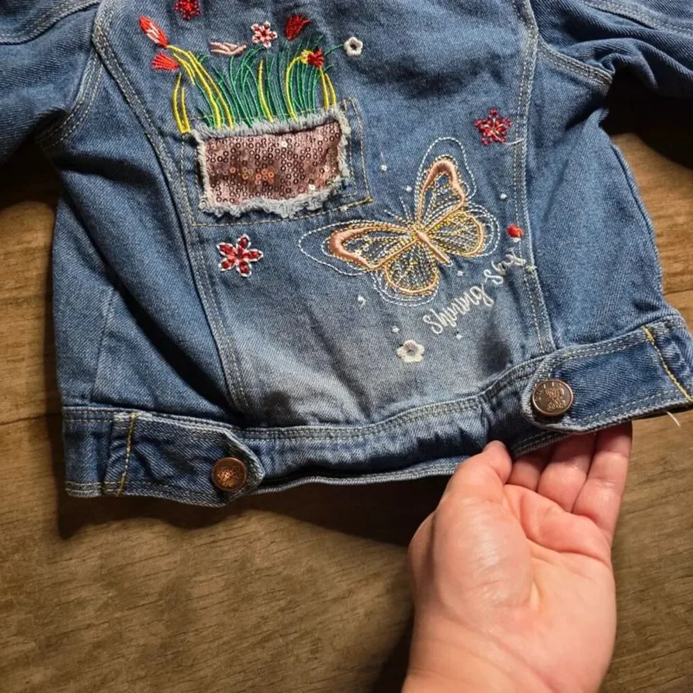 Peacolate kids embroidered